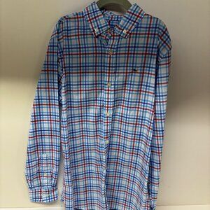 Vineyard Vines Boys' Performance Cotton Plaid Shirt - Size M (10-12)